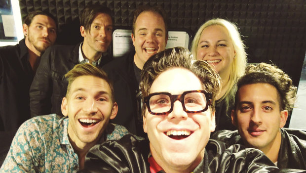 Family Force 5 in the studio on the RIOT