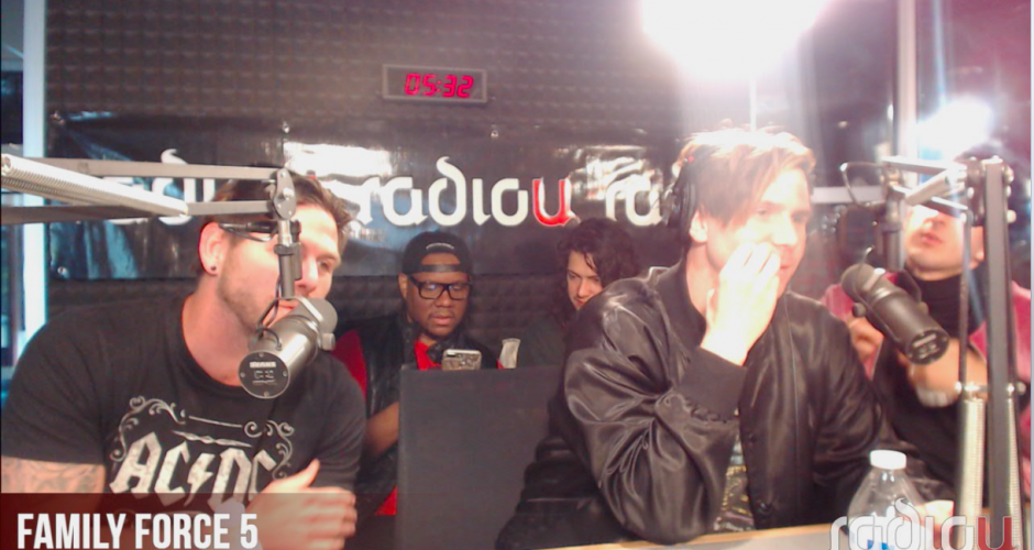 Watch Family Force 5 in the studio with the RIOT