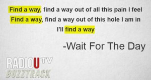 Wait For The Day – Find A Way