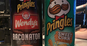 RIOT FOOD FIGHT: Wendy’s Baconator and Sweet Corn Pringles!