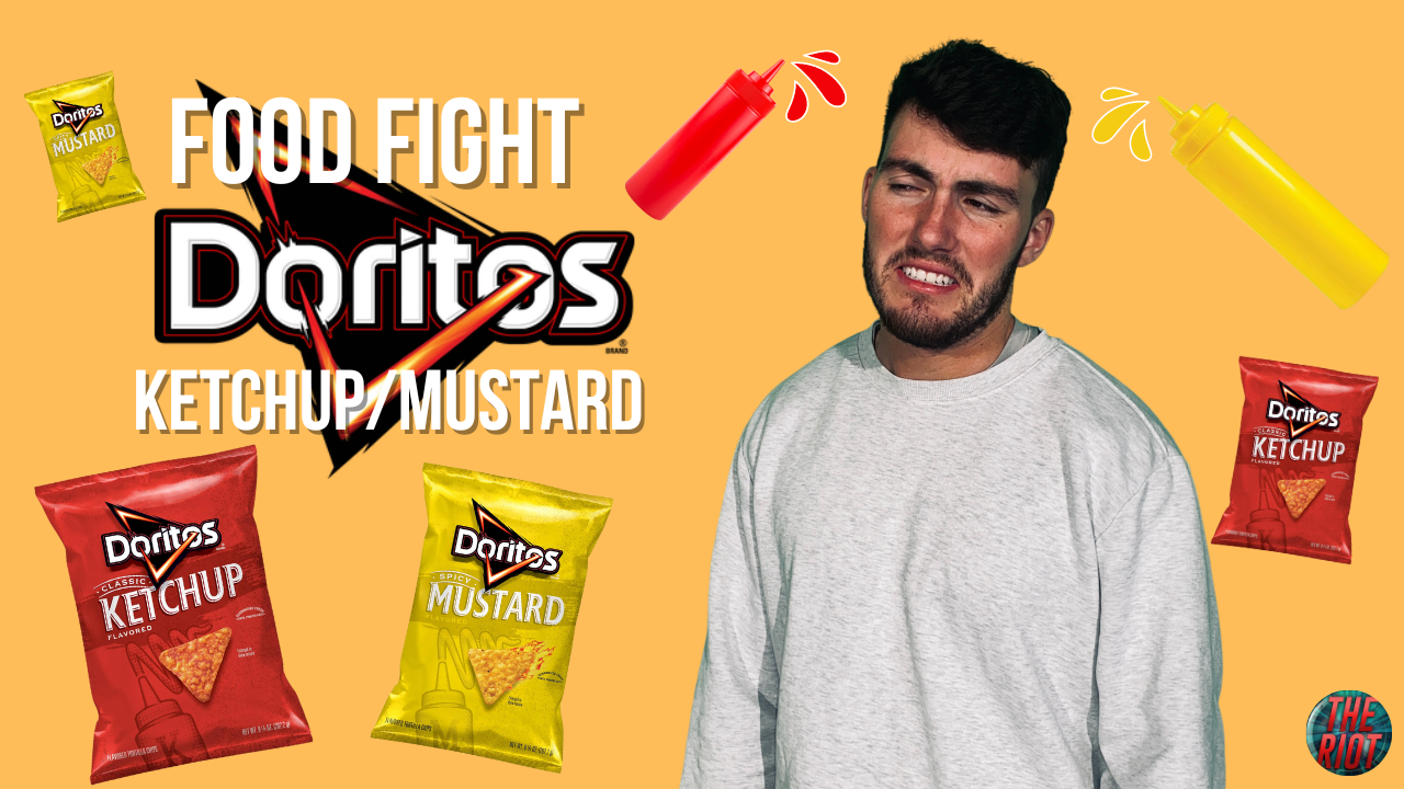 Ketchup and Mustard Doritos Food Fight