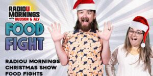 The RadioU Mornings Christmas Show Food Fights!