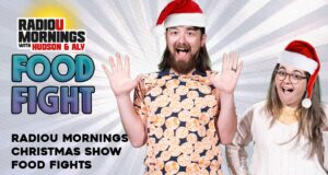The RadioU Mornings Christmas Show Food Fights!