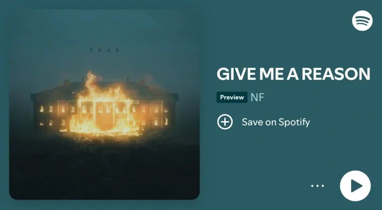 Spotify: NF - Give Me A Reason