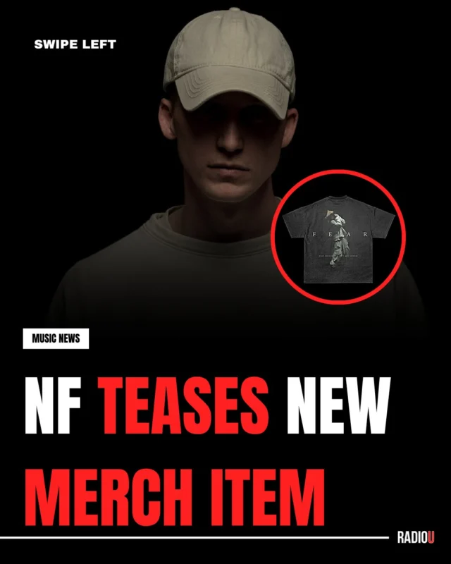 #NF teased a new t-shirt to go along with his upcoming ep "FEAR" that features some unknown text on it❗😶‍🌫️

Are U able to decode what is says❓🤔