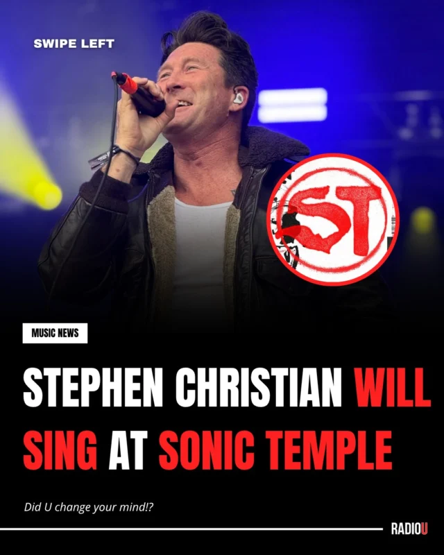 #StephenChristian has confirmed that he will be the singer for #Anberlin at #SonicTemple fest next May❗🔥

Does this change your mind about going❓🤔